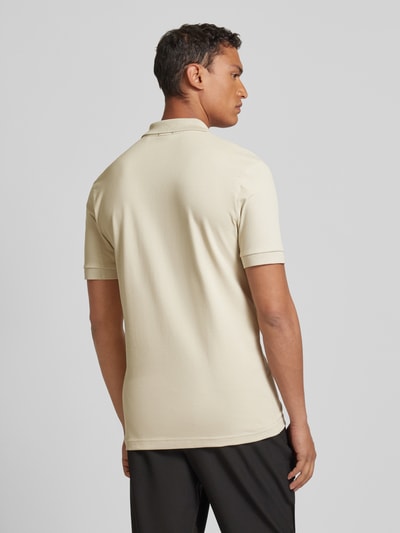 BOSS Orange Slim Fit Poloshirt mit Label-Patch Modell 'Passenger' Sand 5