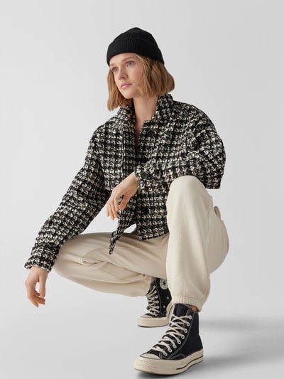 Anine Bing Jacke in Bouclé-Optik Schwarz 6