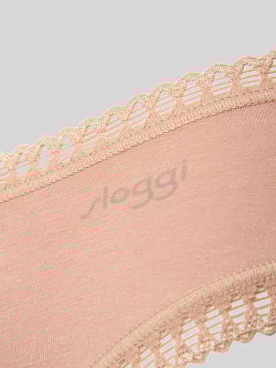 Sloggi Slip met kant in een set van 3 stuks, model 'GO' Beige - 2