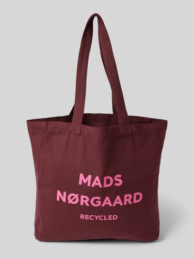 MADS NØRGAARD Handtasche mit Label-Print Modell 'Recycled Boutique Athene' Bordeaux 2