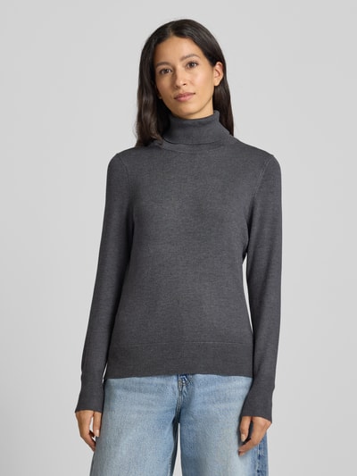 Christian Berg Woman Gebreide pullover met ribboorden Antraciet gemêleerd - 4