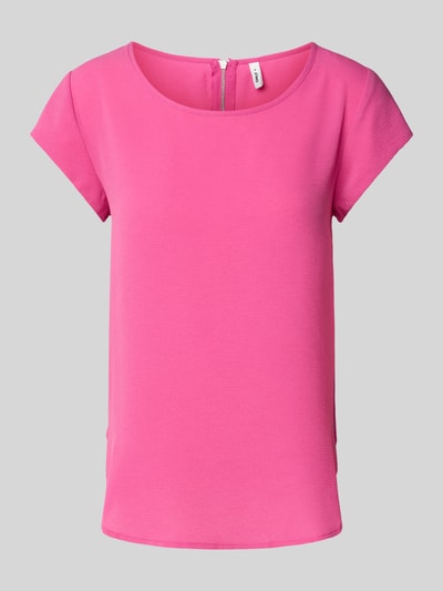 Only Regular fit blouseshirt met ritssluiting, model 'VIC' Felroze - 2