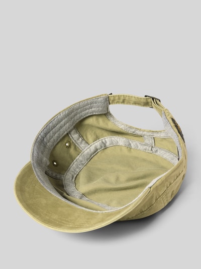 Produktfoto, Military Cap mit Logo-Stitching von camel active, bawełna, wzmocniony daszek, haftowane logo, otwory wentylacyjne, regulowany pasek