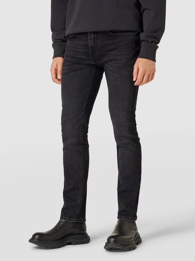 Tommy Hilfiger Slim fit jeans in labeldetail, model 'BLEECKER' Middengrijs - 4