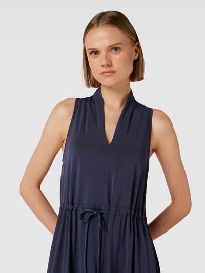 MaxMara Leisure Maxikleid mit Tunnelzug Modell 'ZITTO' Marine 3