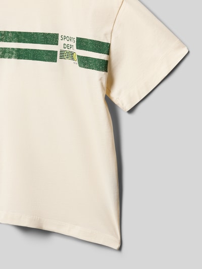 Productfoto, Regular Fit T-shirt uit puur katoen van s.Oliver RED LABEL, look: effen kleuren, motiefprint en opschriftprint, ronde hals, korte mouw, materiaal: puur katoen