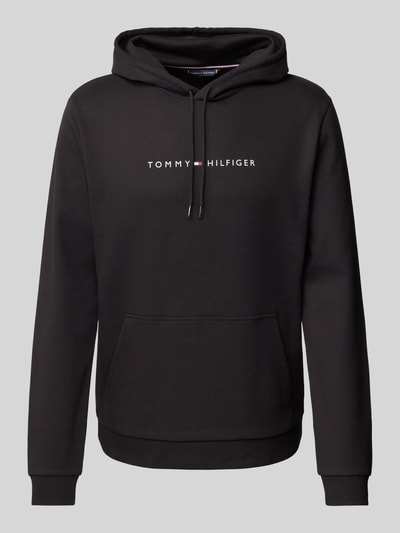 Tommy Hilfiger Hoodie mit Label-Print BLACK 1