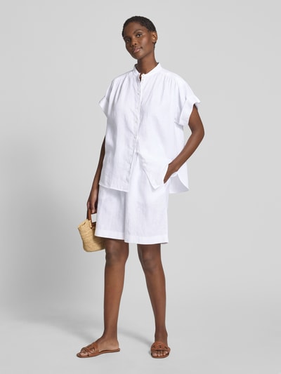 BOSS Orange Loose Fit Hemdbluse aus reinem Leinen Modell 'Boleana' Weiss 1