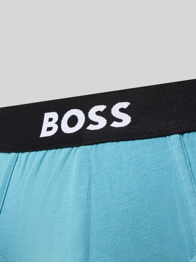 BOSS Slip van katoenmix  Aquablauw - 2