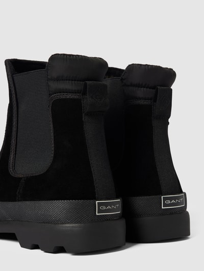 Gant Chelsea boots met labeldetails, model 'Frenny' Zwart - 3