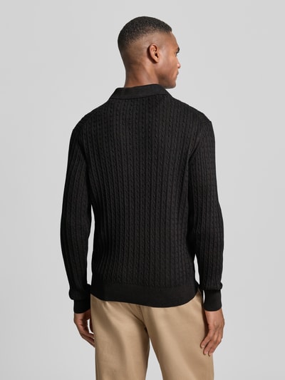 MCNEAL Gebreide pullover met polokraag Chocoladebruin gemêleerd - 5