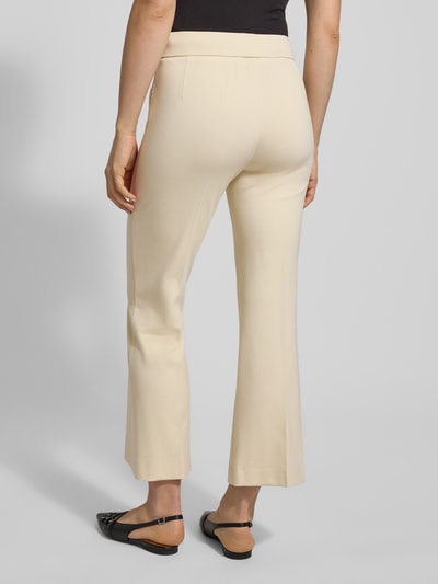 SEDUCTIVE Stoffen broek met bandplooien model 'NANETTE' Ecru - 5