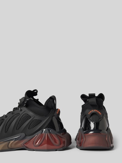 PLEIN SPORT Sneakersy z podeszwą na platformie model ‘THE FLAME’ Czarny 2