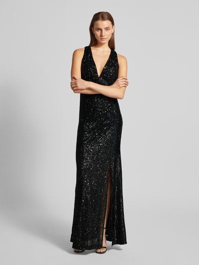 Jake*s Cocktail Abendkleid mit Paillettenbesatz Black 4