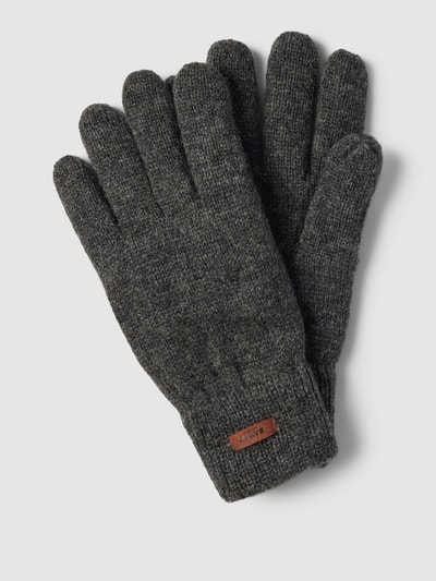 Barts Handschuhe mit Label-Detail Modell 'HAAKON' Anthrazit 1