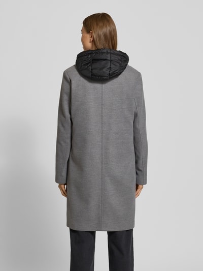 More & More Regular fit lange jas met viscose Middengrijs - 5