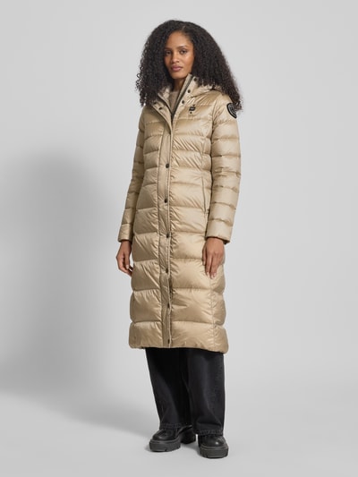 Blauer Usa Daunenmantel mit Kapuze Modell 'ANITA' Beige 4