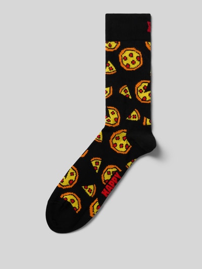 Happy Socks Sokken met ribboord Zwart - 1