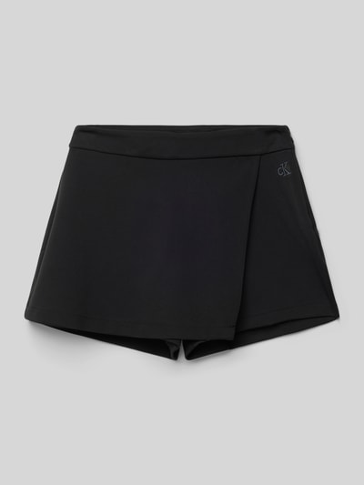 Calvin Klein Jeans Shorts in Wickel-Optik mit Label-Stitching Black 1