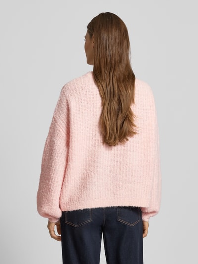 Vero Moda Relaxed Fit Strickpullover mit Woll-Anteil Modell 'CARMEN' Rosa 5