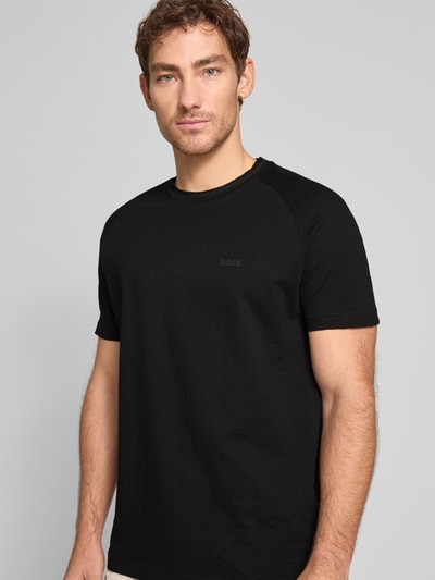 BOSS Green T-shirt met labelprint Zwart - 3