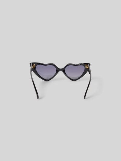 Anine Bing Sonnenbrille in Herz-Form Black 5