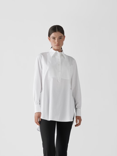 Victoria Beckham Hemdbluse mit Biesen Weiß 4
