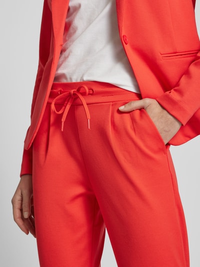ICHI Sweatpants met tunnelkoord, model 'KATE' Rood - 3