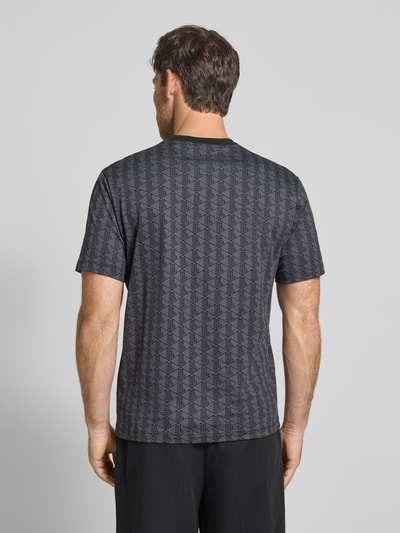 Lacoste T-shirt o kroju regular fit z czystej bawełny Czarny 5