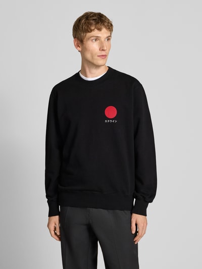 Edwin Sweatshirt mit Motiv-Print Modell 'JAPANESE SUN' Black 4