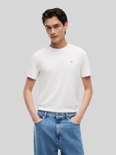 Tommy Jeans T-shirty o kroju slim fit z czystej bawełny w zestawie 2 szt. Złamany biały 4