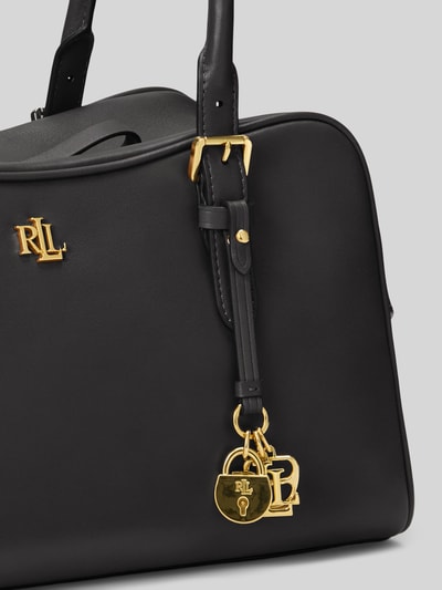 Lauren Ralph Lauren Henkeltasche aus echtem Rindsleder Black 5