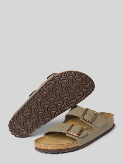 Birkenstock Slides mit Dornschließe Modell 'Arizona' Stein 4