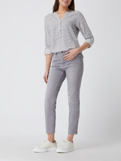 MAC Straight fit jeans met stretch, model 'Dream Chic' Lichtgrijs - 1