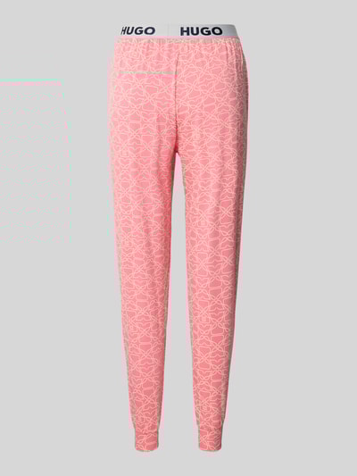 HUGO Slim Fit Pyjama-Hose aus Viskose-Mix Modell 'Unite' Pink 3