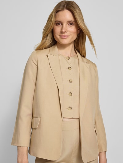 Zero Gilet met doorknoopsluiting Zand - 3