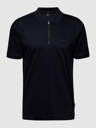 BOSS Poloshirt mit Label-Applikation Marine 2