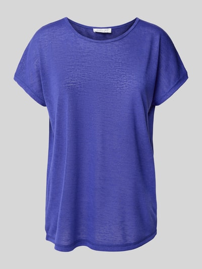 Christian Berg Woman T-shirt z prążkowanym okrągłym dekoltem Królewski niebieski 2