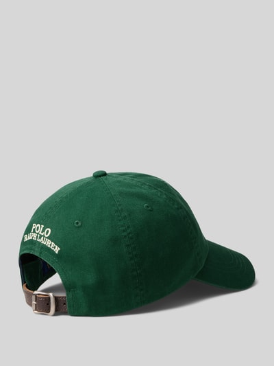 Polo Ralph Lauren Cap mit Logo-Print und Lederriemen Dunkelgruen 2