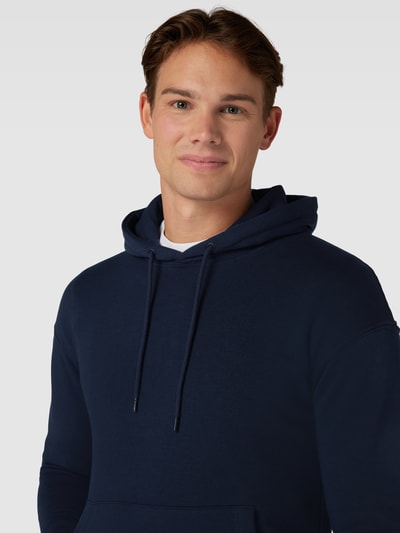 Jack & Jones Hoodie met kangoeroezak, model 'ESTAR' Marineblauw - 3