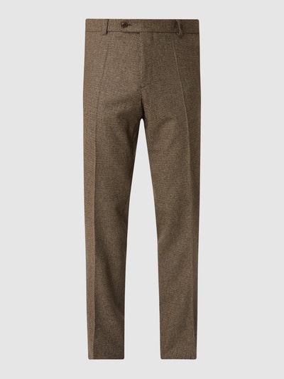 Carl Gross Modern Fit Anzughose aus Wollmischung Modell 'Shiver' Beige 2