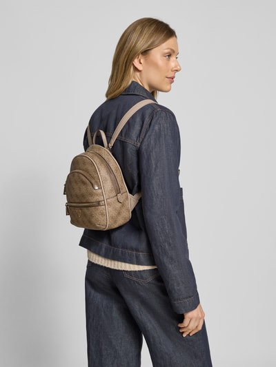 Guess Rugzak met hengsel, model 'MANHATTAN' Lichtbruin - 1
