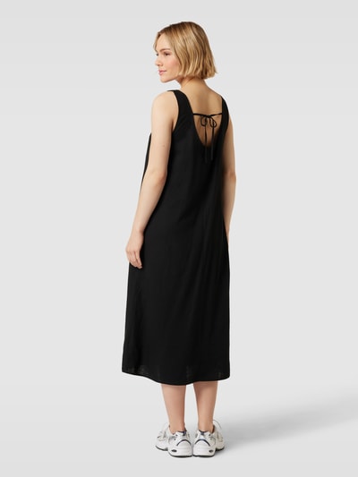 b.young Midikleid aus Leinen-Viskose-Mix Modell 'Falakka' Black 5