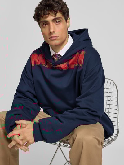 Marni Relaxed Fit Hoodie mit Logo-Print Royal 3