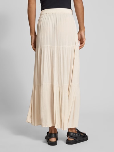 Only Loose Fit Maxi-Rock aus reiner Viskose Modell 'MIKKA' Ecru 5