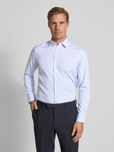 Christian Berg Men Regular Fit Business Hemd in Premiumqualität mit Kentkragen Bleu 4