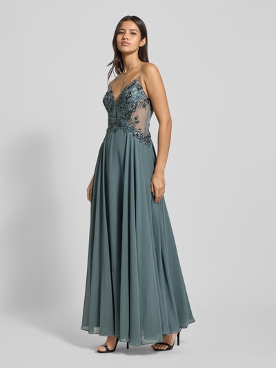 Laona Sukienka wieczorowa z dekoltem w kształcie serca Lodowy błękitny 1