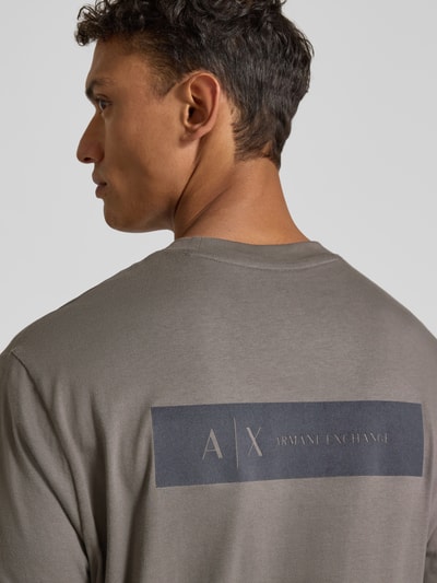 ARMANI EXCHANGE T-shirt met labelpatch Middengrijs - 3