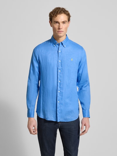 Polo Ralph Lauren Vrijetijdsoverhemd van zuiver linnen Koningsblauw - 4