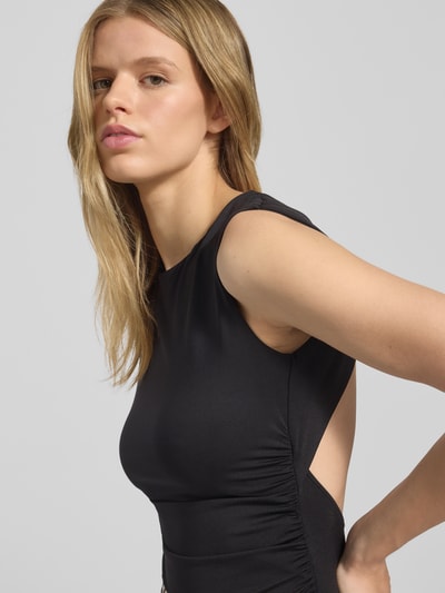 Gina Tricot T-shirt z wycięciem z tyłu Czarny 3